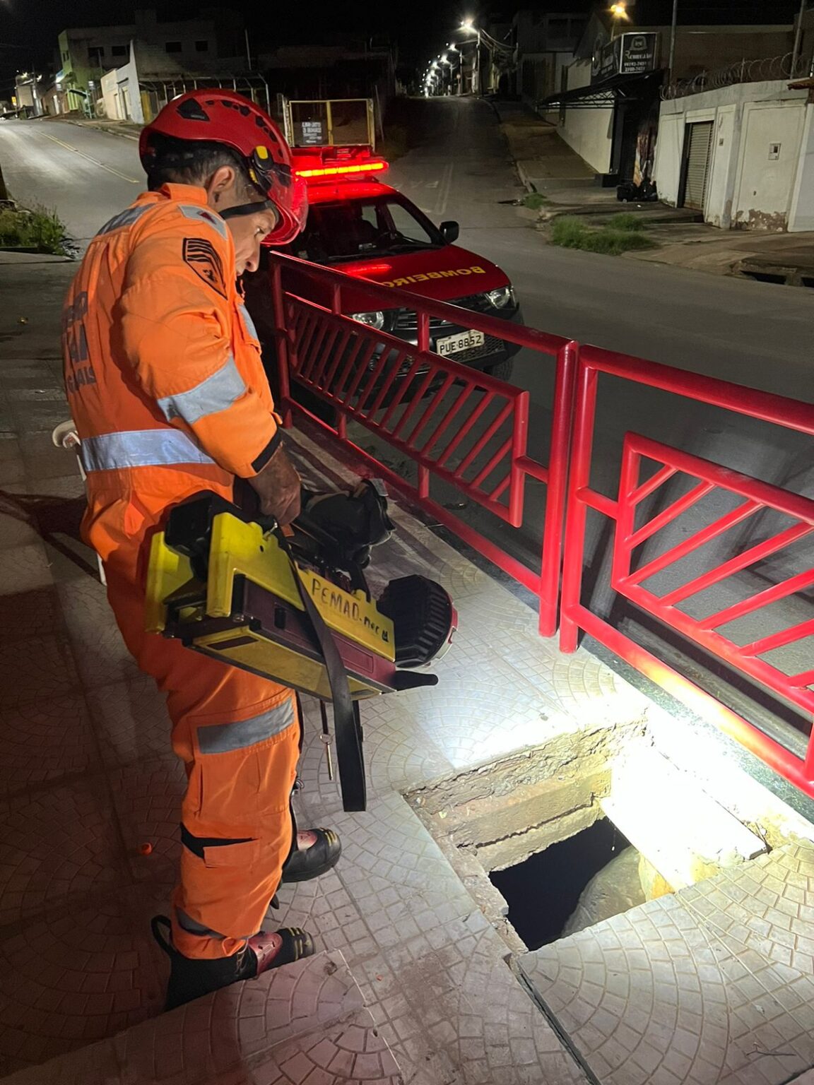 Cachorro Resgatado Ap S Cair Em Galeria De Gua Pluvial Em Montes