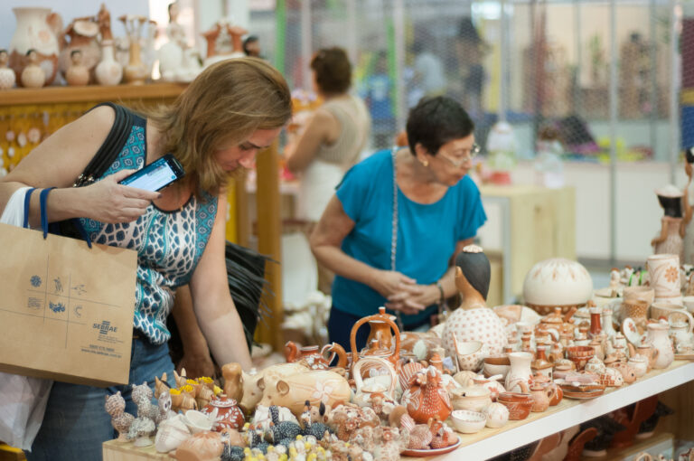 Artesanano mineiro presente na Feira Nacioanal de Artesanato