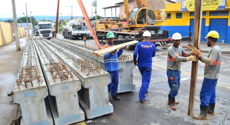 Montes Claros Obra Ponte Sobre Linha Férrea Av Minas Gerais - Vigas-03 01 24 Foto Fábio Marçal 18